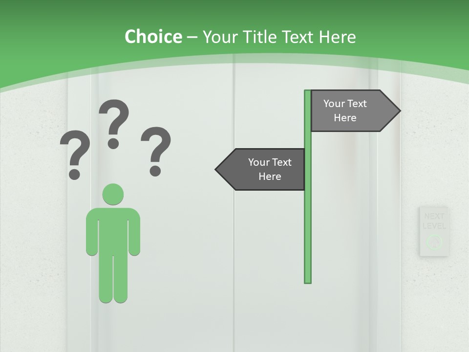 Office Door Gate PowerPoint Template
