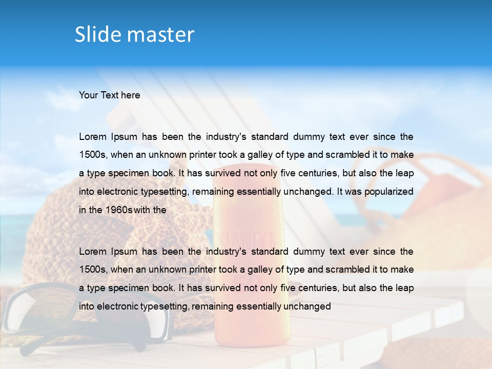 Vacation Travel Background PowerPoint Template