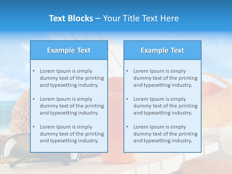 Vacation Travel Background PowerPoint Template