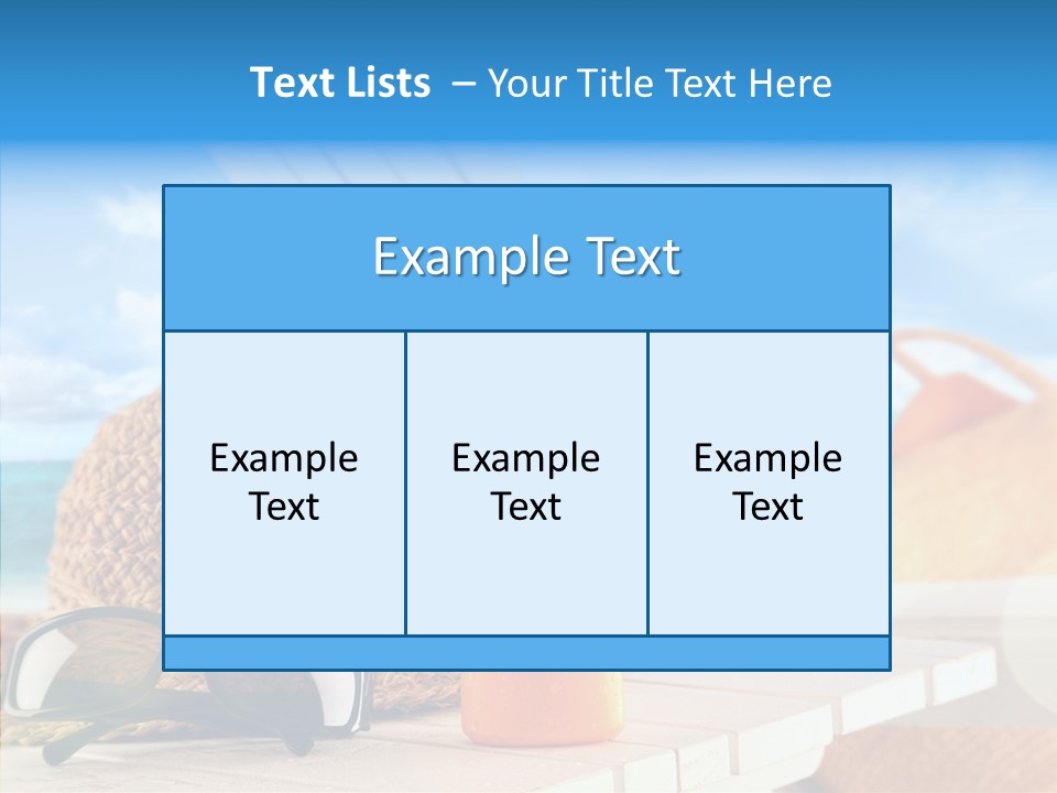 Vacation Travel Background PowerPoint Template