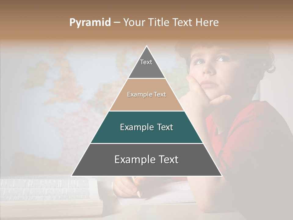 Reading Desk Male PowerPoint Template