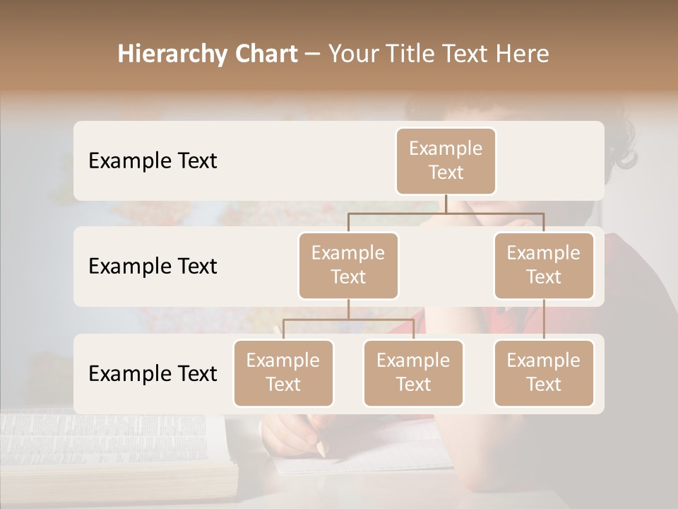Reading Desk Male PowerPoint Template