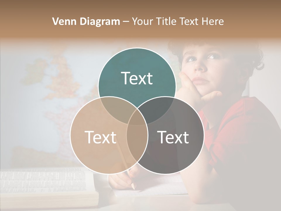 Reading Desk Male PowerPoint Template