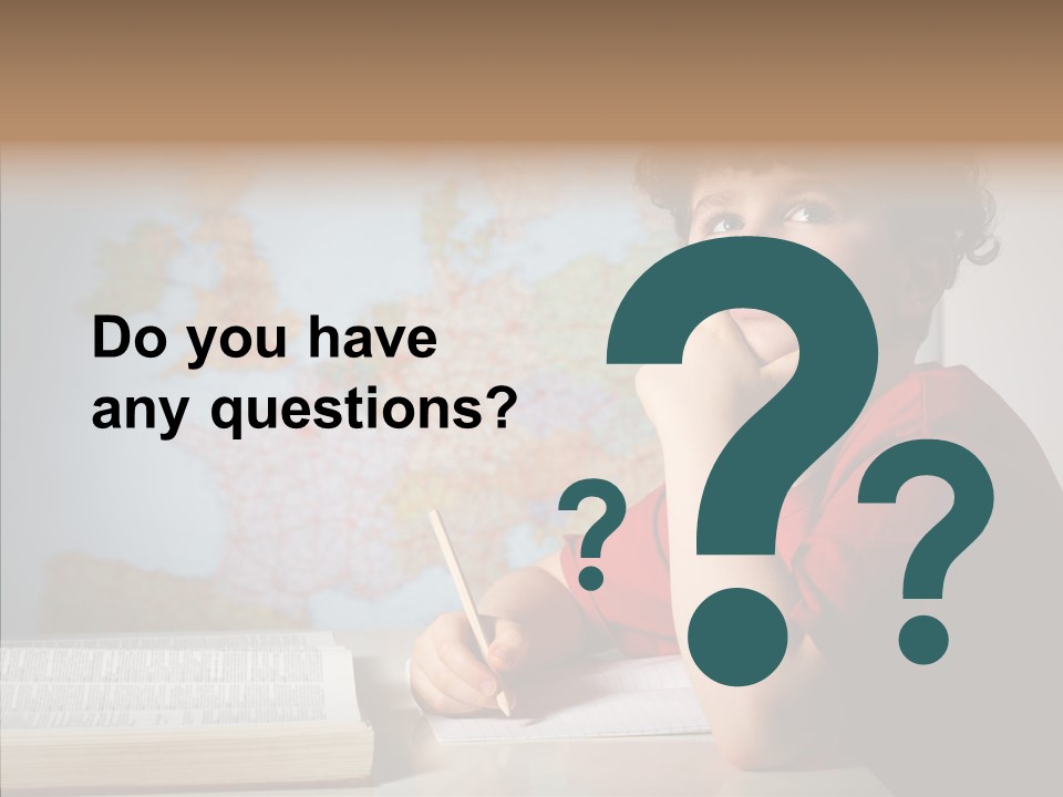 Reading Desk Male PowerPoint Template