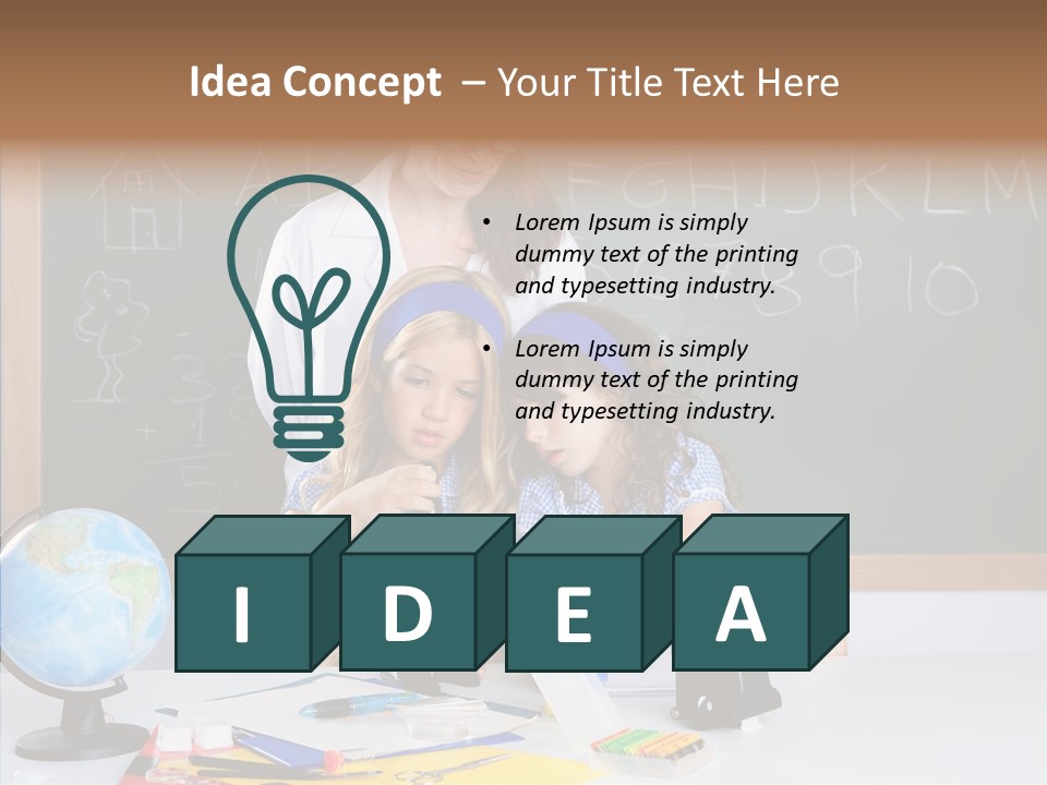 Small Learn School PowerPoint Template