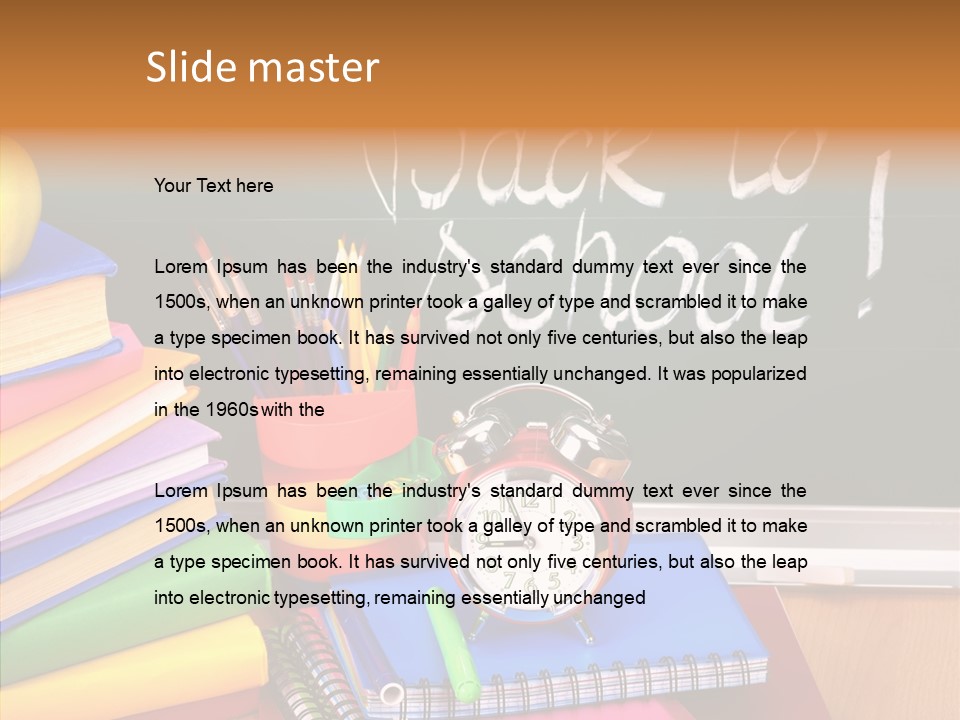 Glue Teaching Studying PowerPoint Template