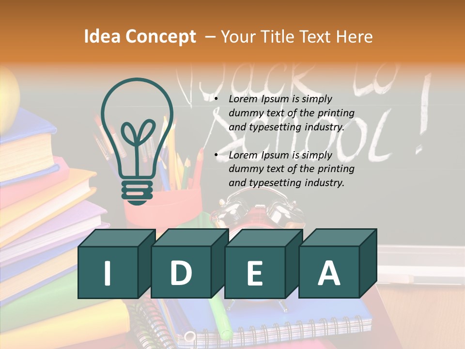 Glue Teaching Studying PowerPoint Template