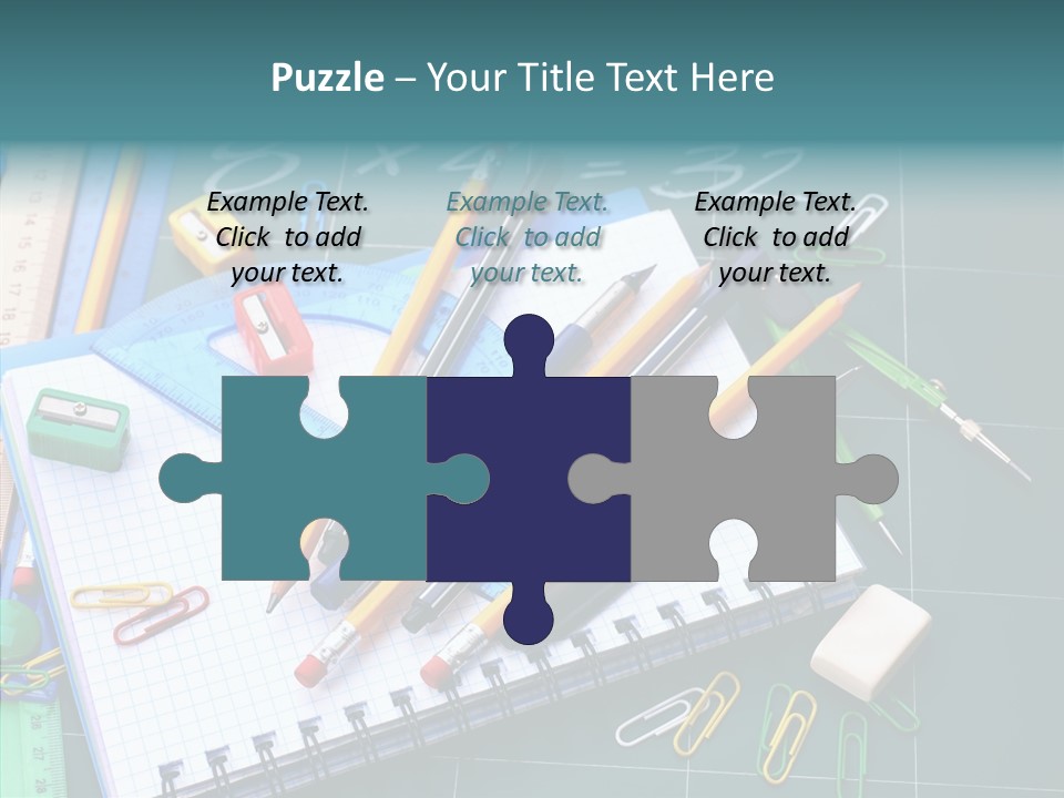 Notebook Education School PowerPoint Template