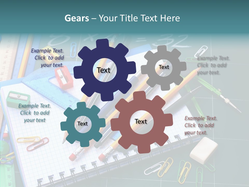 Notebook Education School PowerPoint Template