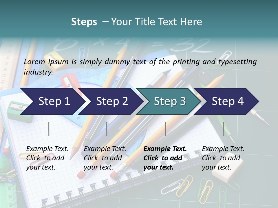 Notebook Education School PowerPoint Template