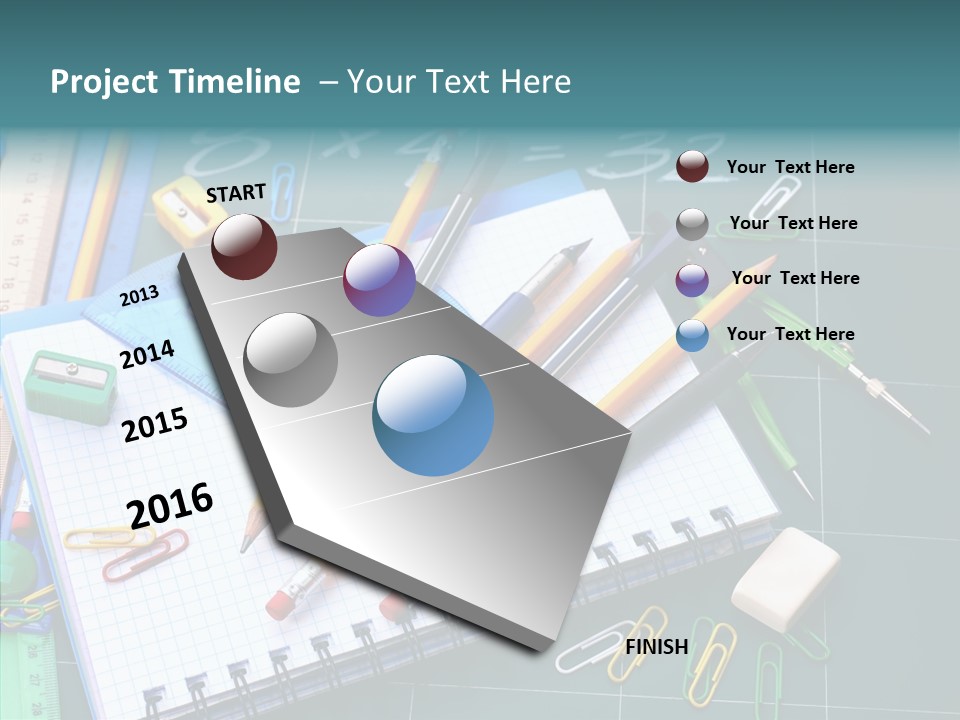 Notebook Education School PowerPoint Template