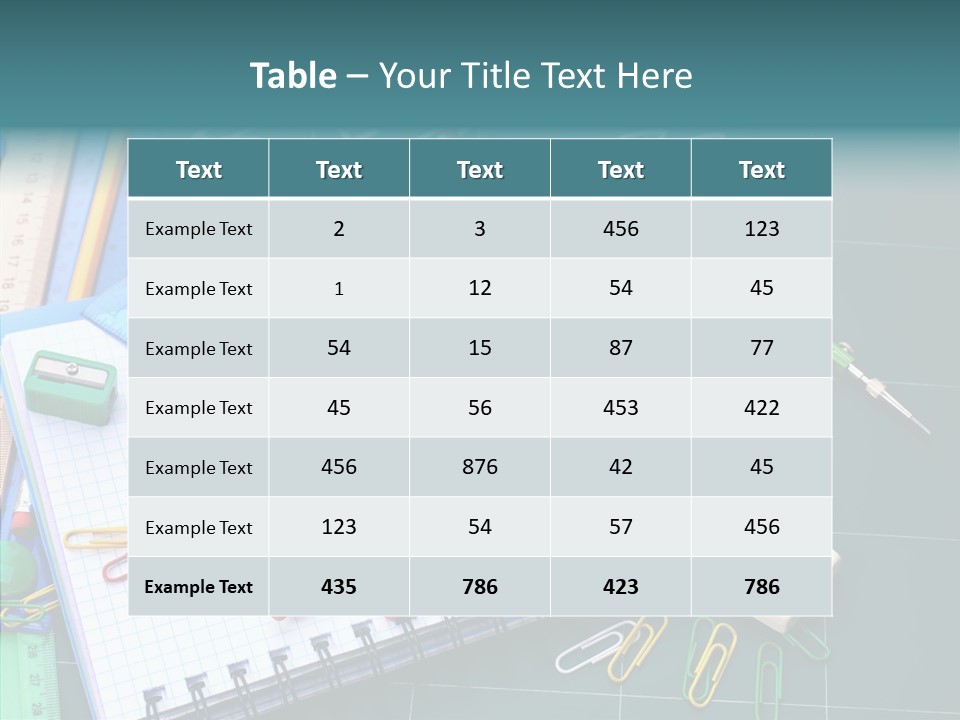 Notebook Education School PowerPoint Template