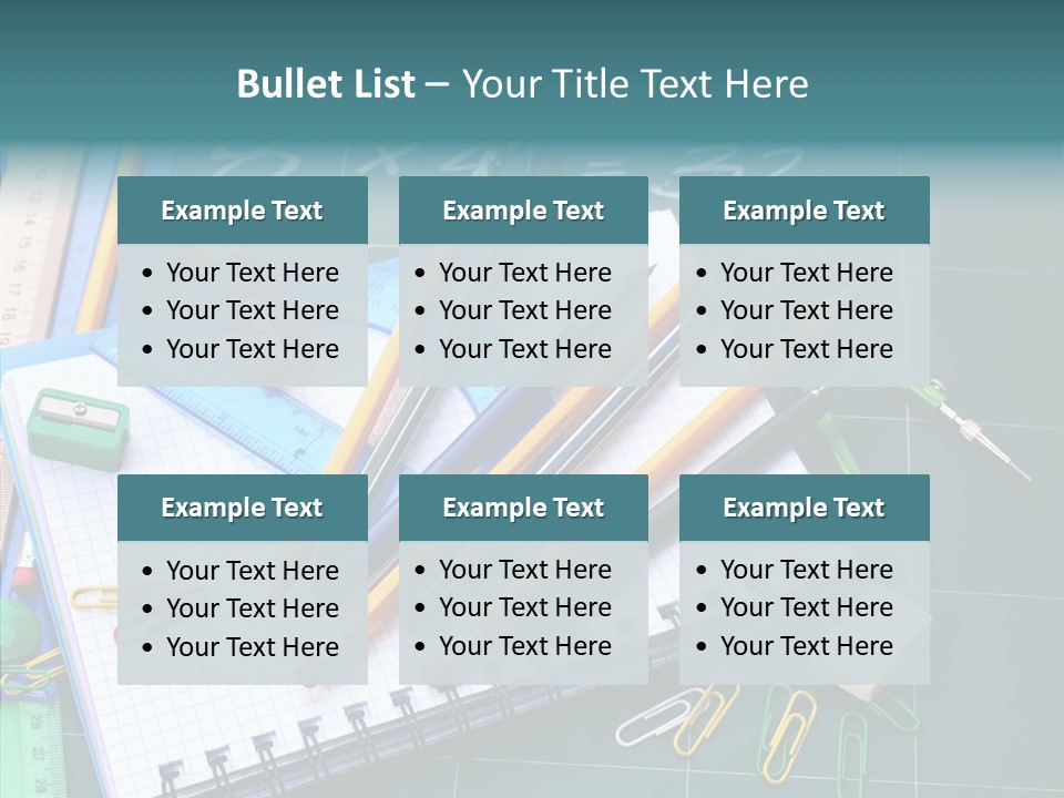Notebook Education School PowerPoint Template