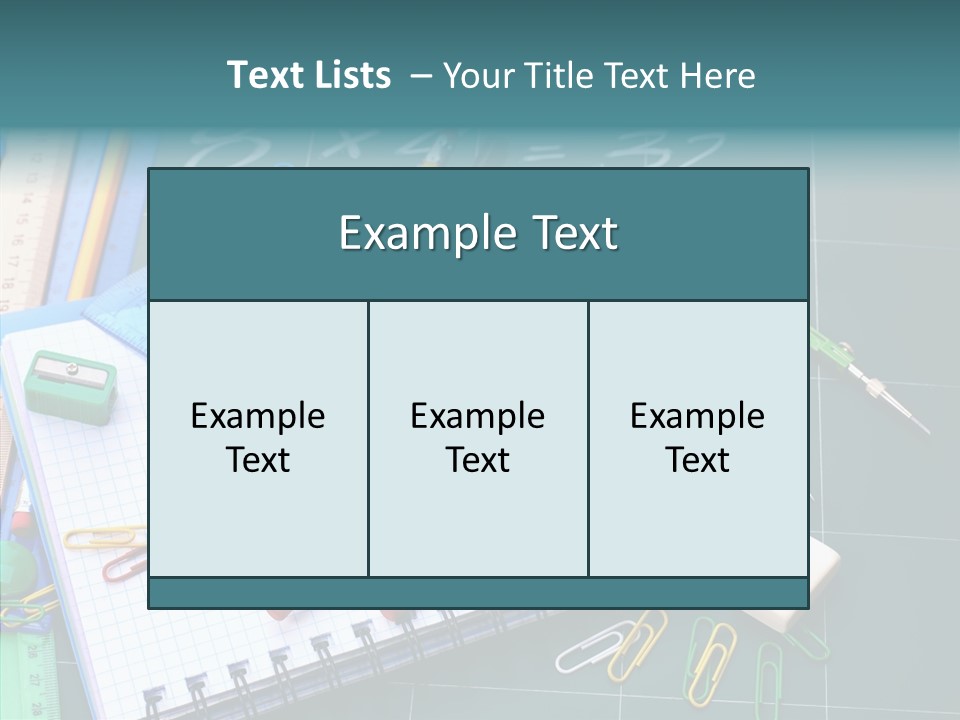 Notebook Education School PowerPoint Template