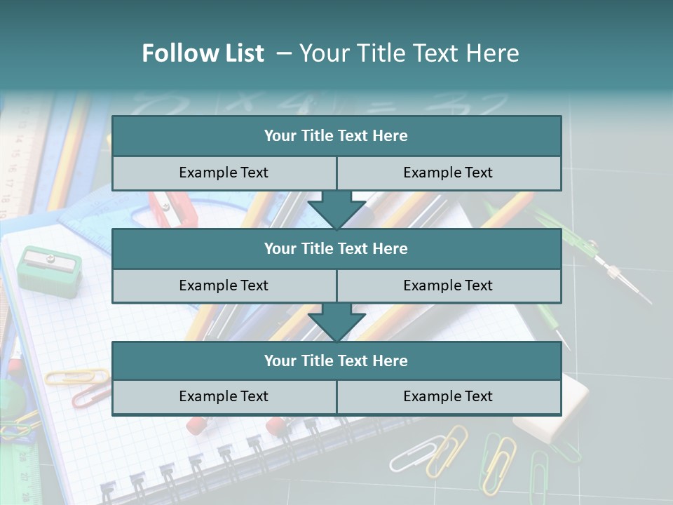 Notebook Education School PowerPoint Template