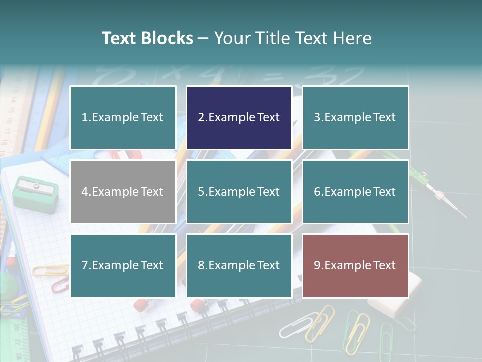 Notebook Education School PowerPoint Template