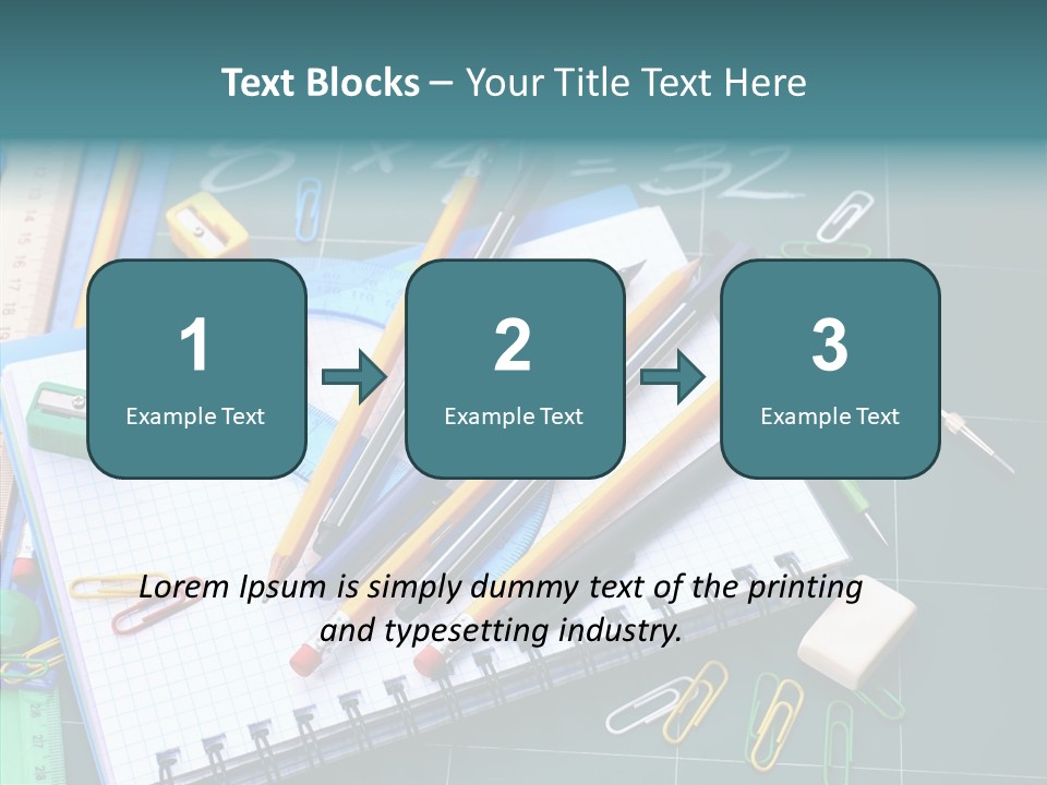 Notebook Education School PowerPoint Template