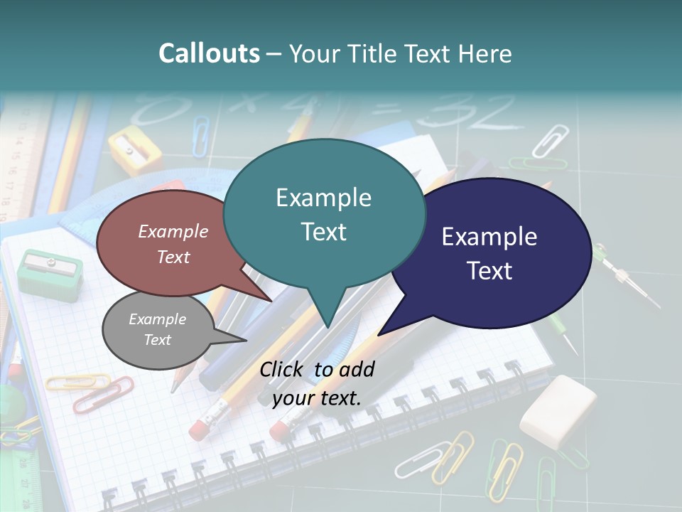 Notebook Education School PowerPoint Template