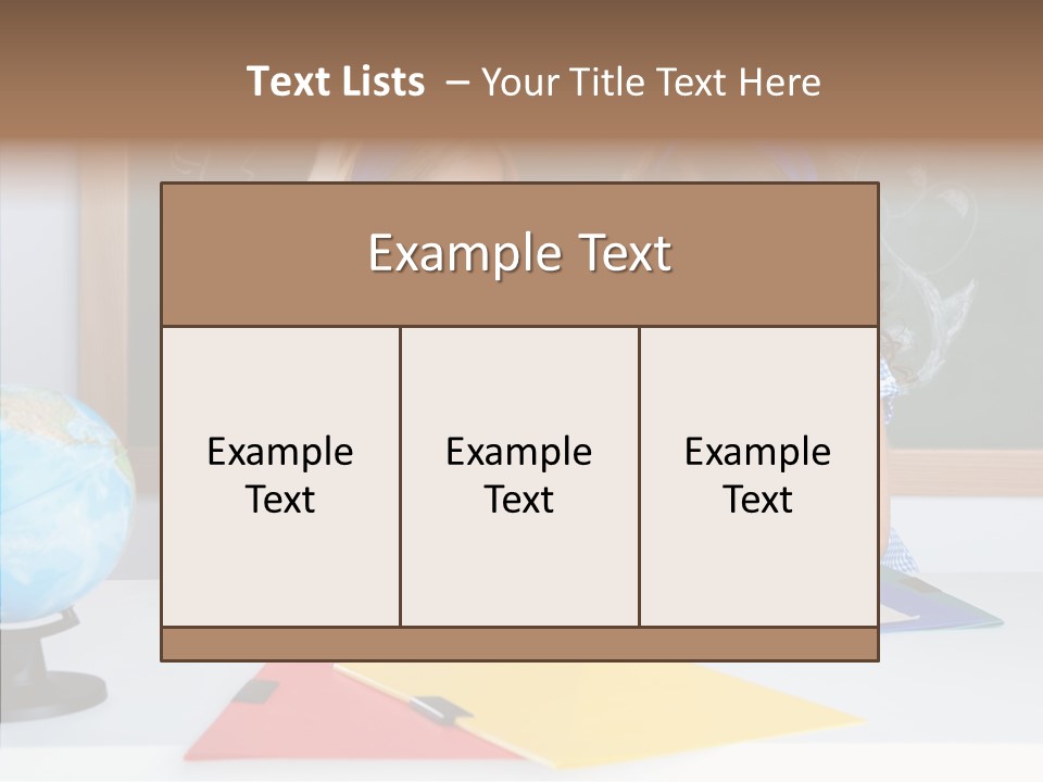 Kids Students In Classroom Helping Each Other PowerPoint Template