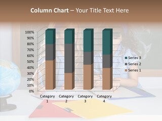 Kids Students In Classroom Helping Each Other PowerPoint Template