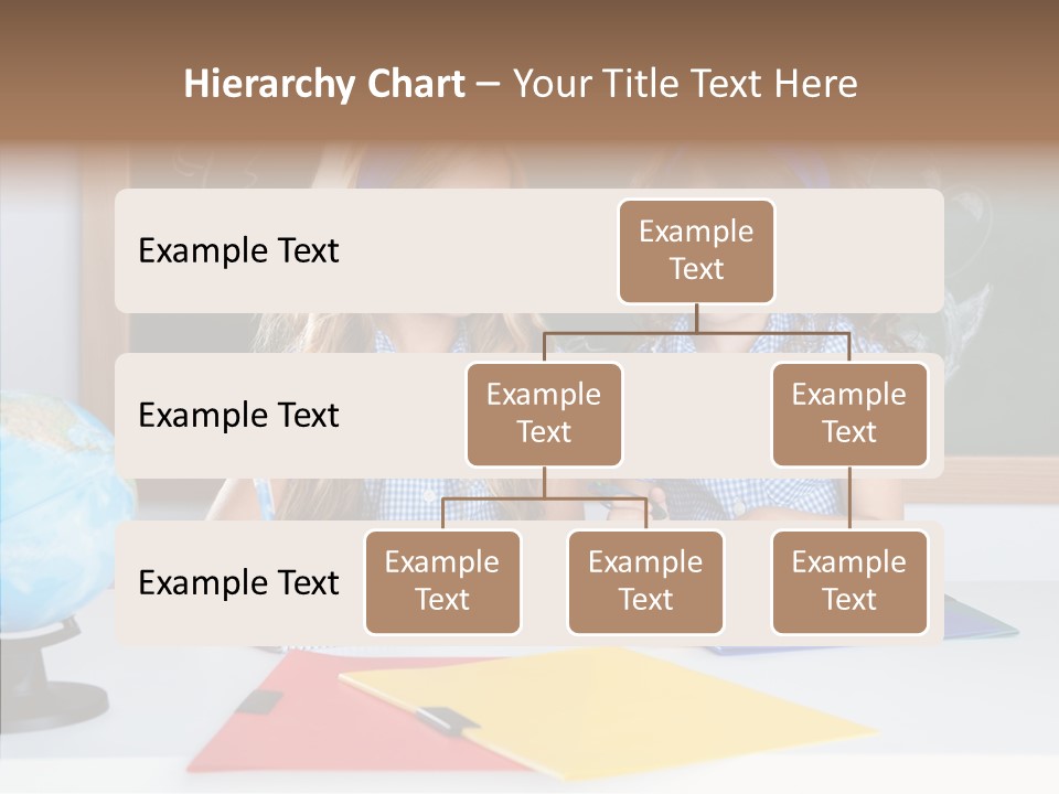 Kids Students In Classroom Helping Each Other PowerPoint Template