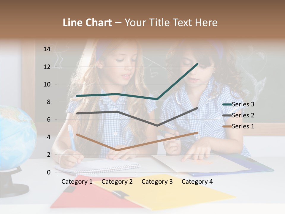 Kids Students In Classroom Helping Each Other PowerPoint Template