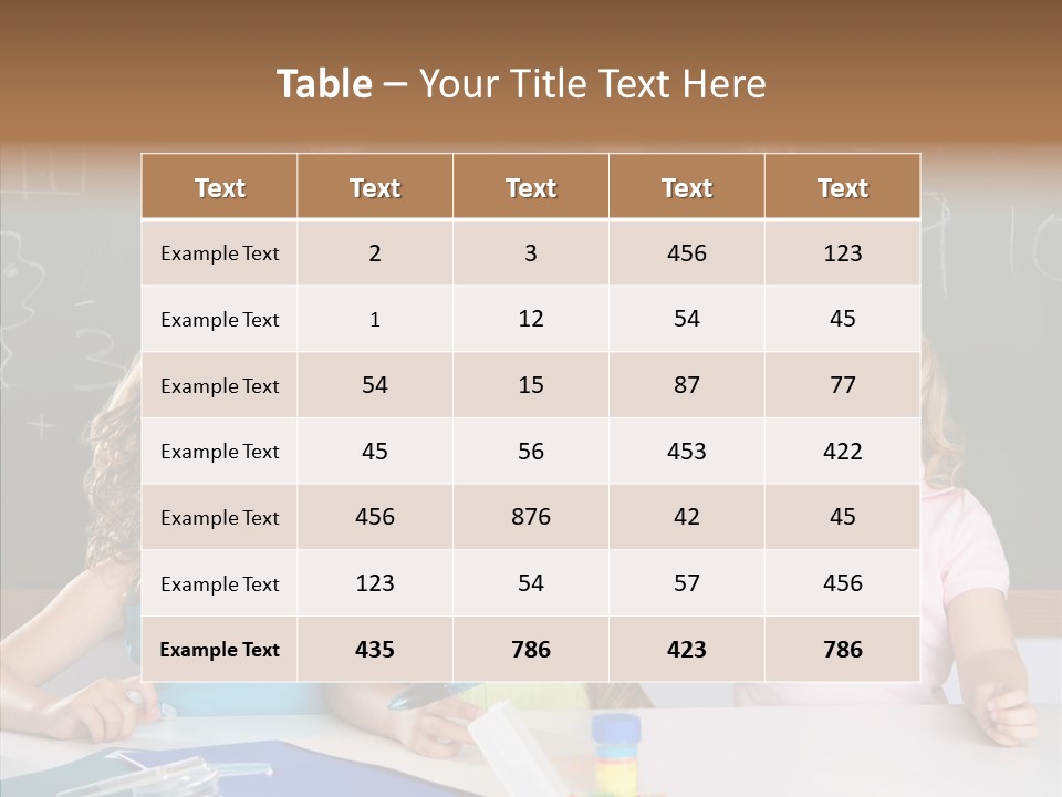 Smart Group Of Student Kids At School Classroom Raising Hand PowerPoint Template