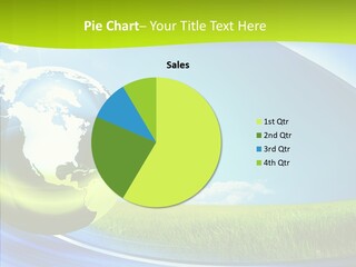 Globe On Grass PowerPoint Template