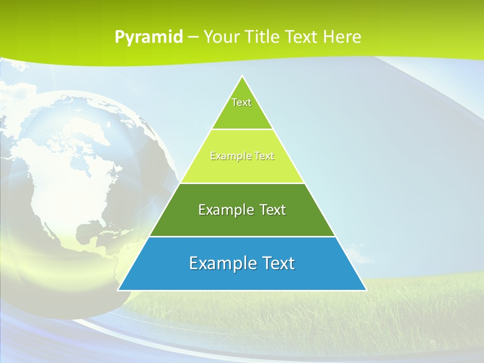 Globe On Grass PowerPoint Template