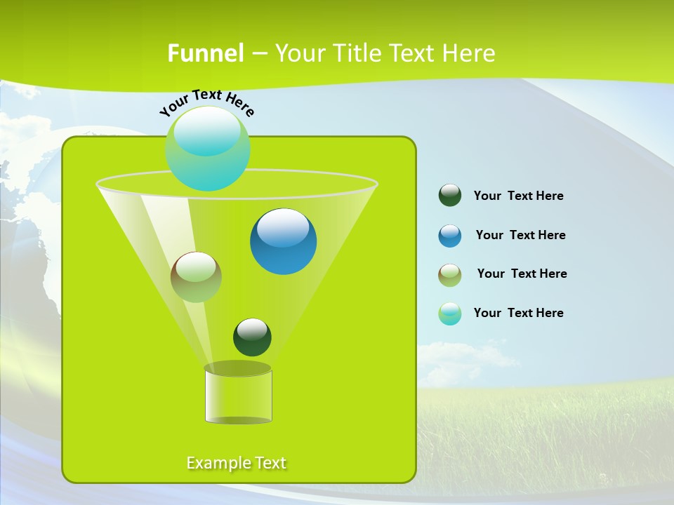 Globe On Grass PowerPoint Template