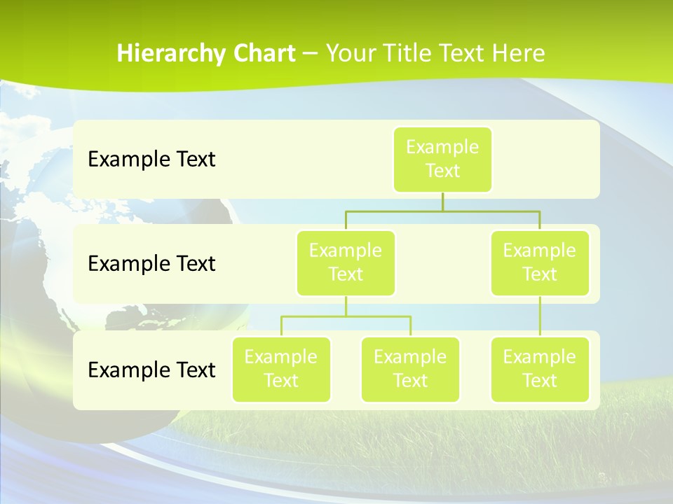 Globe On Grass PowerPoint Template