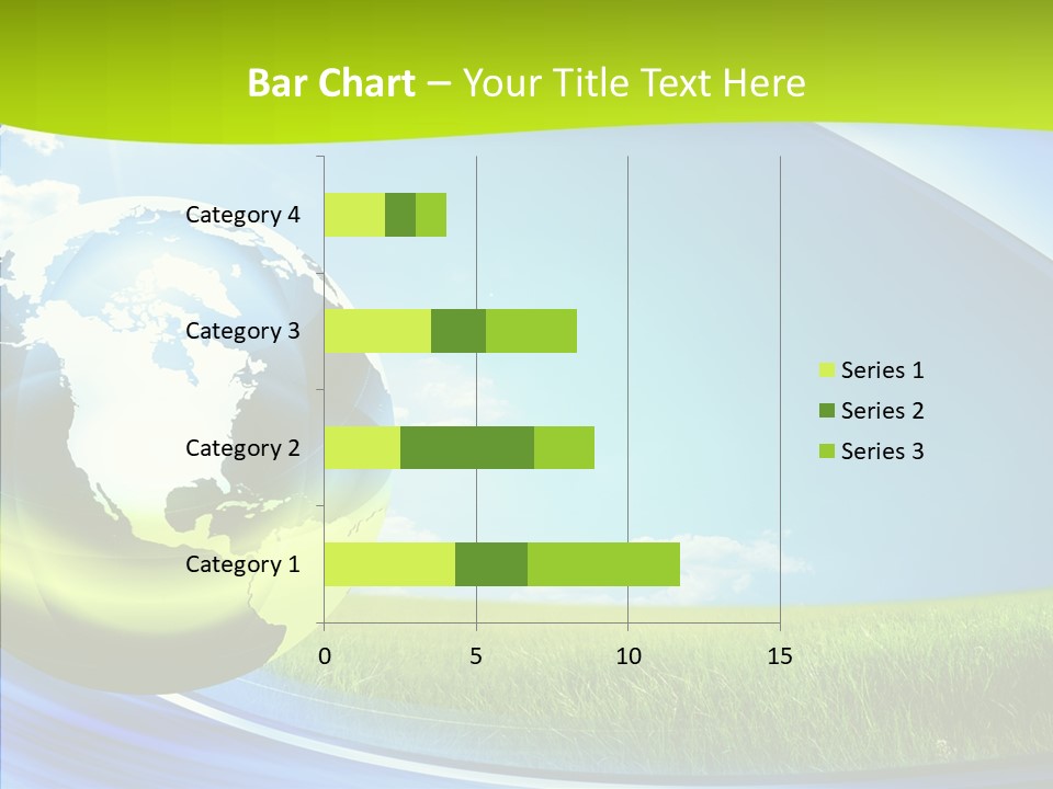 Globe On Grass PowerPoint Template