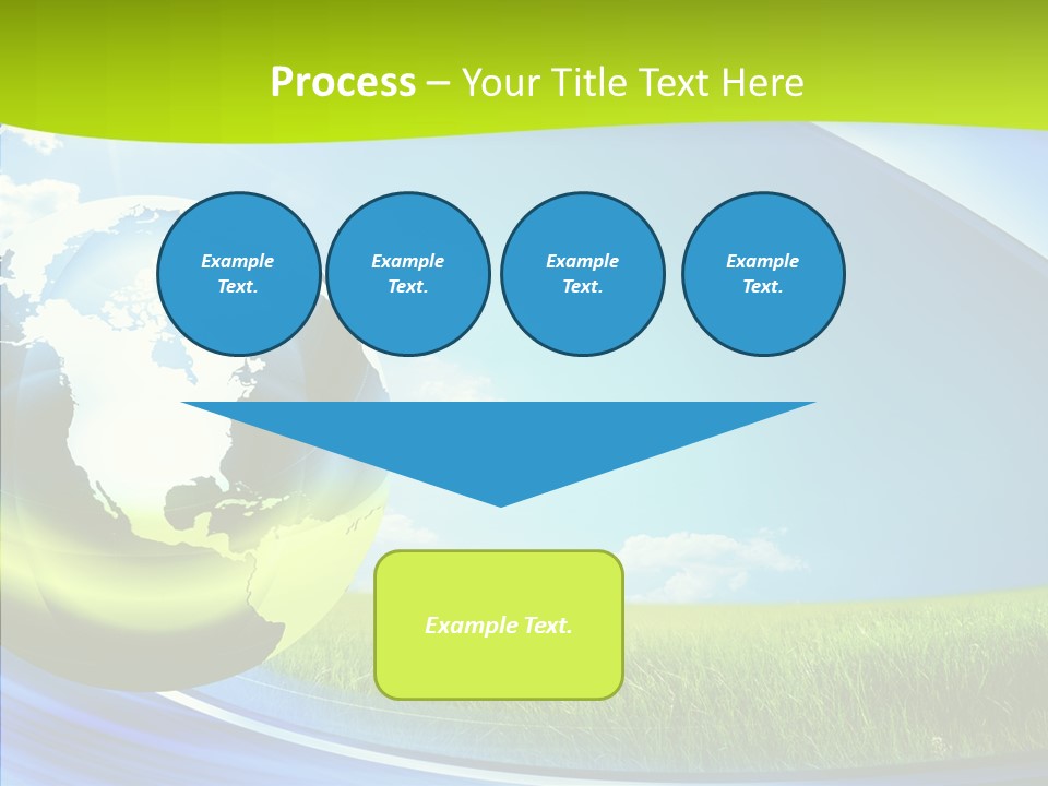 Globe On Grass PowerPoint Template