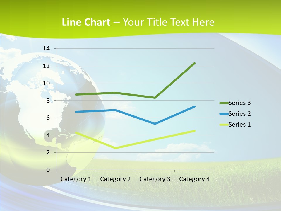 Globe On Grass PowerPoint Template