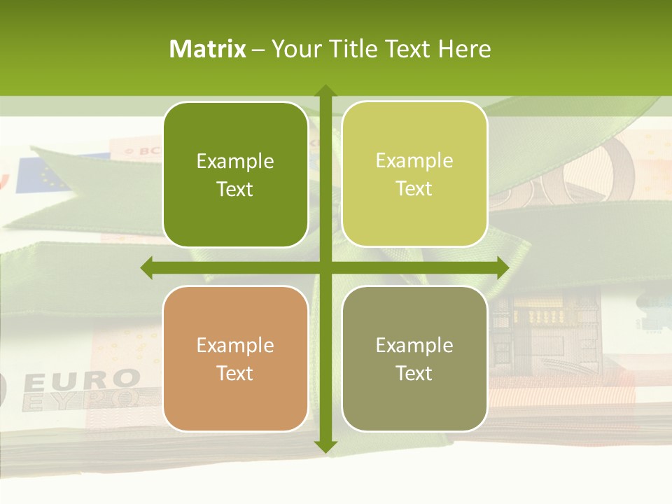 Bundle Of Money Euro PowerPoint Template