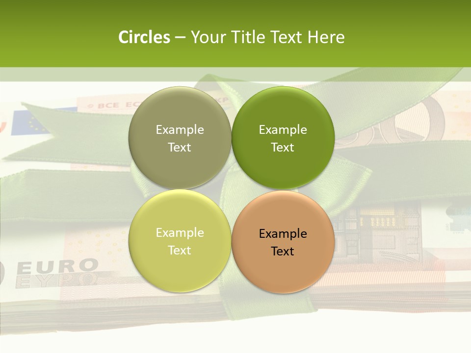 Bundle Of Money Euro PowerPoint Template