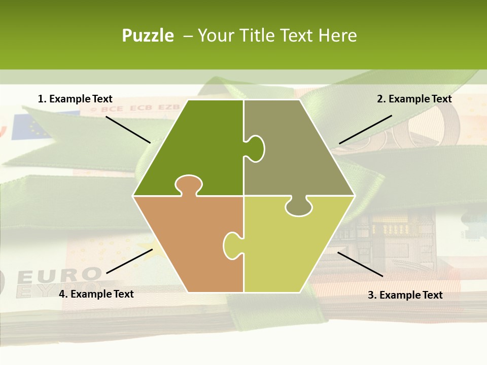 Bundle Of Money Euro PowerPoint Template