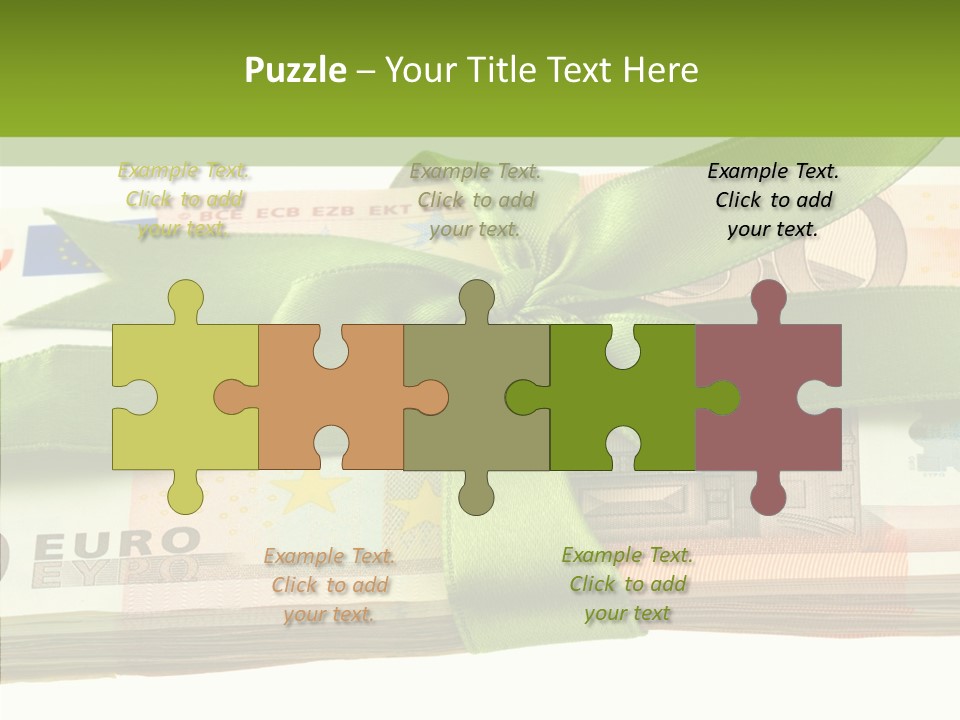 Bundle Of Money Euro PowerPoint Template