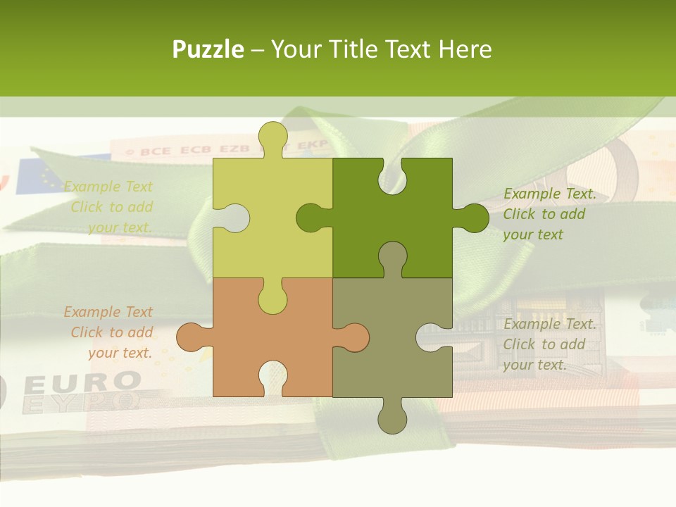 Bundle Of Money Euro PowerPoint Template