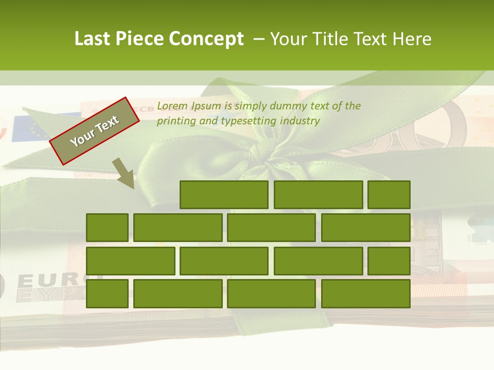 Bundle Of Money Euro PowerPoint Template