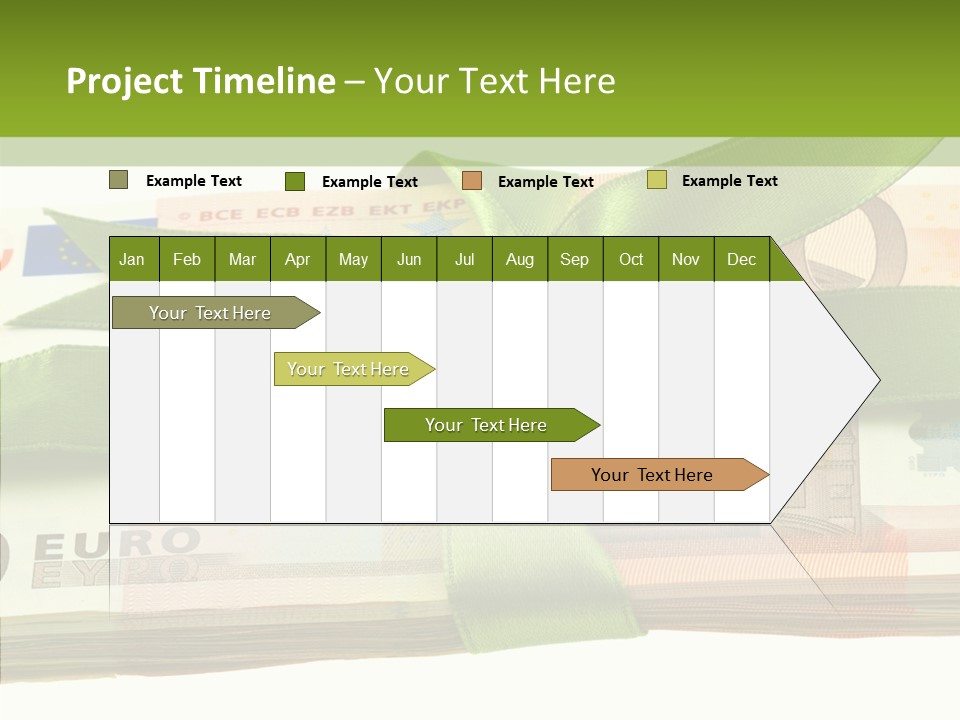 Bundle Of Money Euro PowerPoint Template