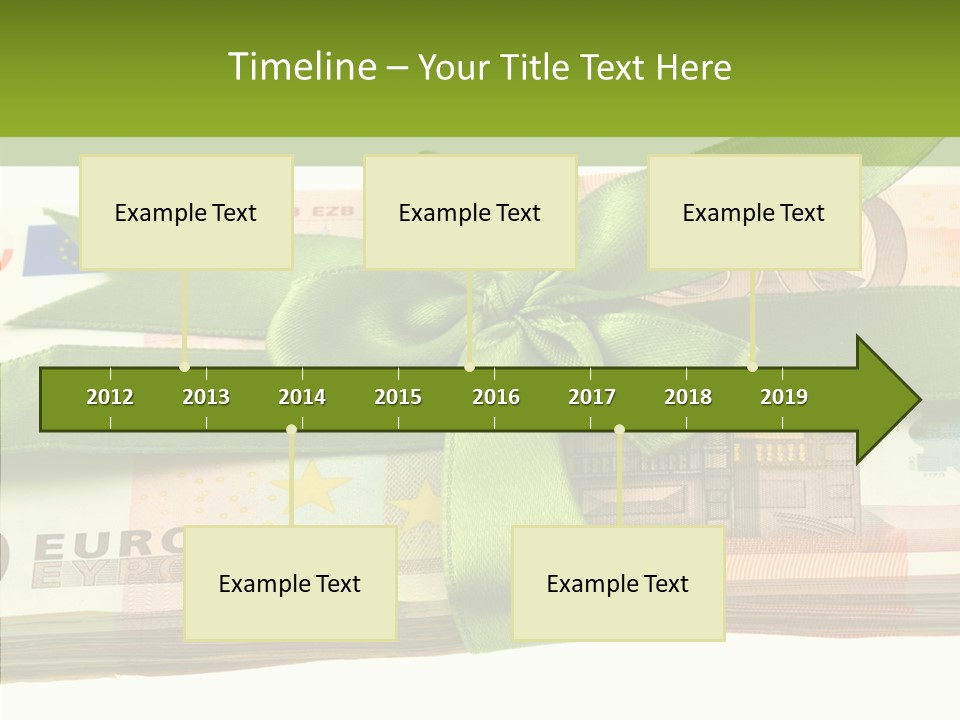 Bundle Of Money Euro PowerPoint Template
