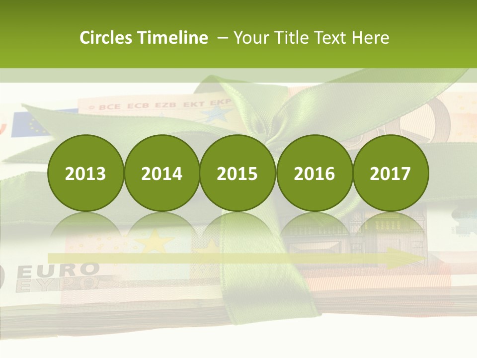 Bundle Of Money Euro PowerPoint Template