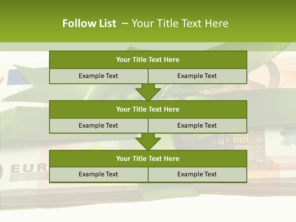 Bundle Of Money Euro PowerPoint Template