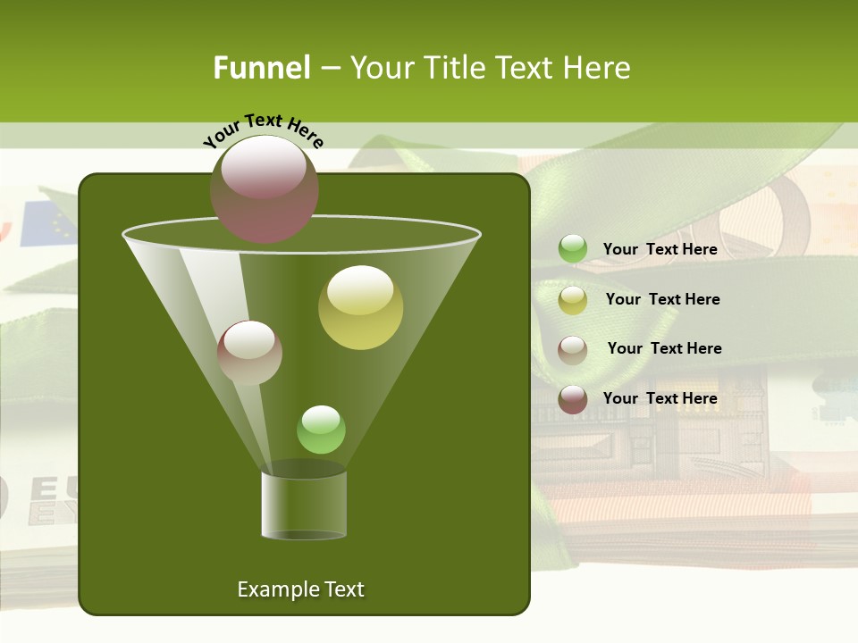 Bundle Of Money Euro PowerPoint Template