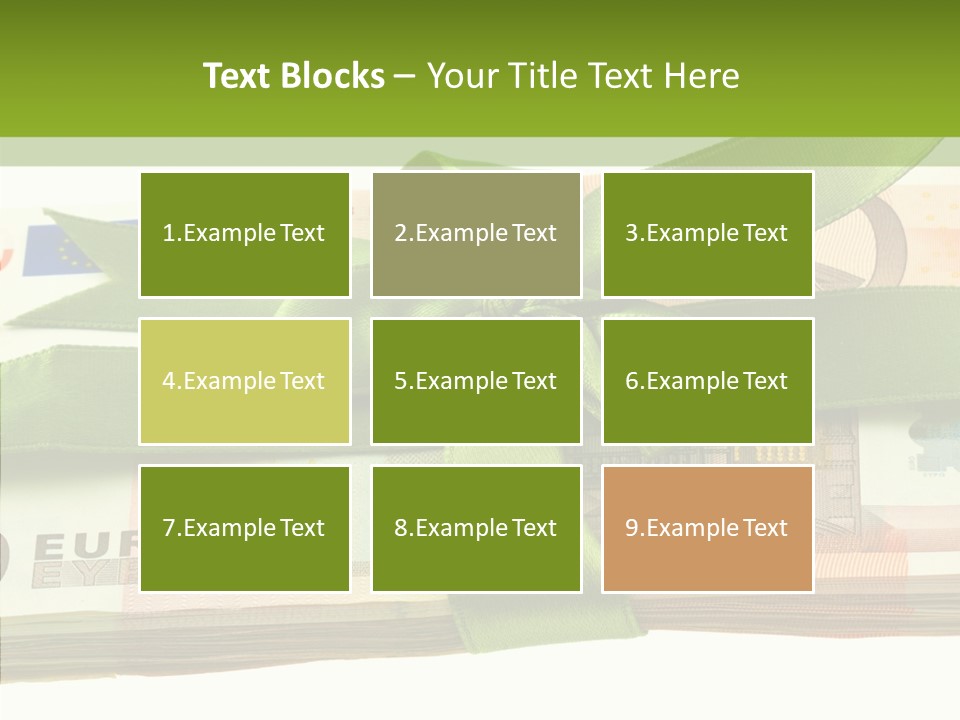 Bundle Of Money Euro PowerPoint Template