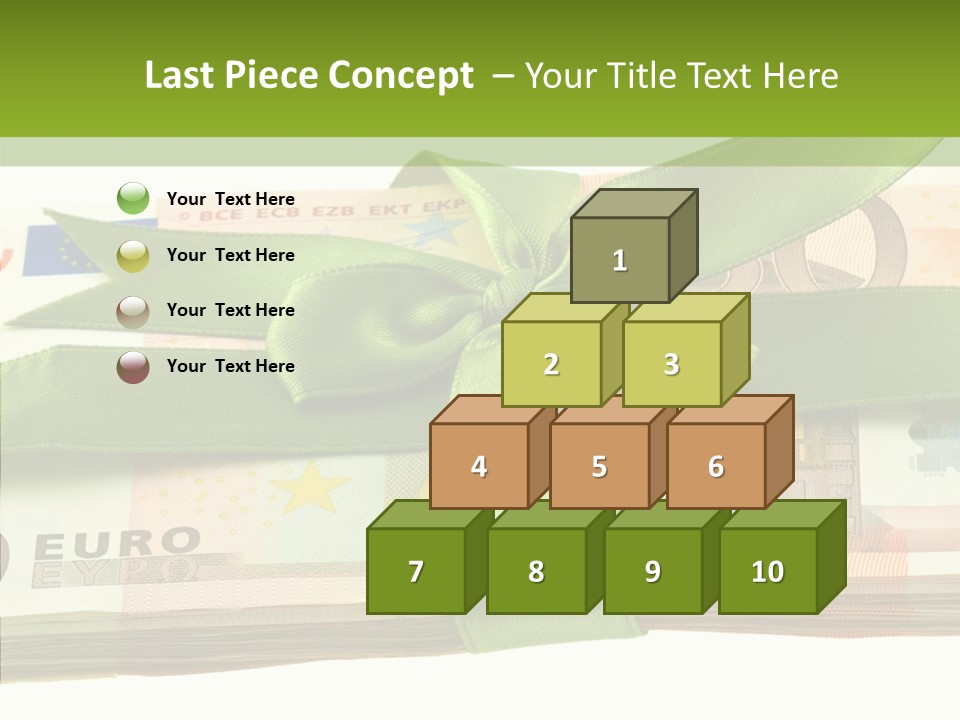 Bundle Of Money Euro PowerPoint Template