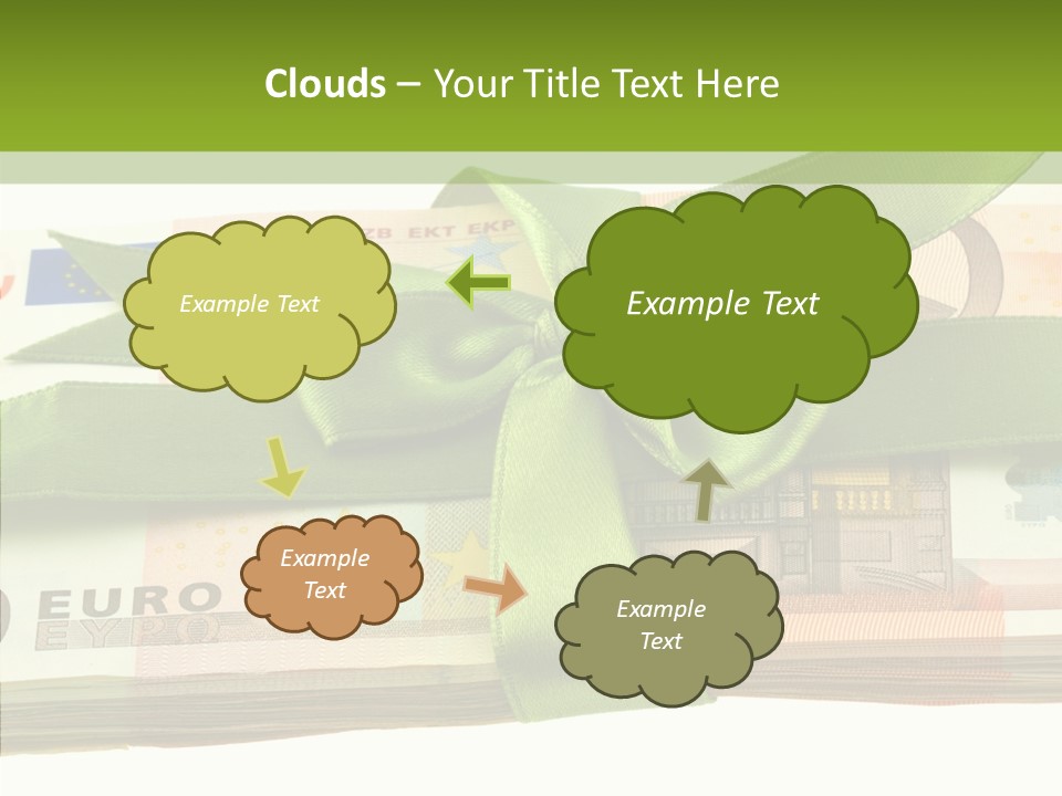 Bundle Of Money Euro PowerPoint Template