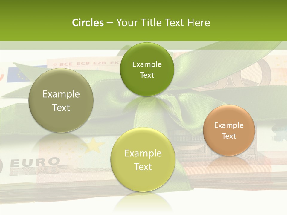 Bundle Of Money Euro PowerPoint Template