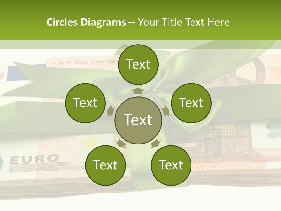Bundle Of Money Euro PowerPoint Template